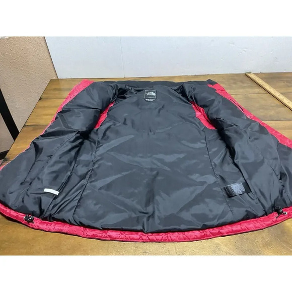 North Face Vest Womens Medium Pink Aconcagua Goose Down 550 Puffer Full Zip - Picture 8 of 12